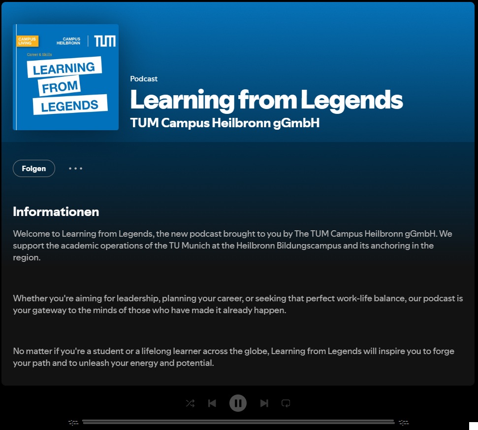 Podcast Learning from Legends Spotify