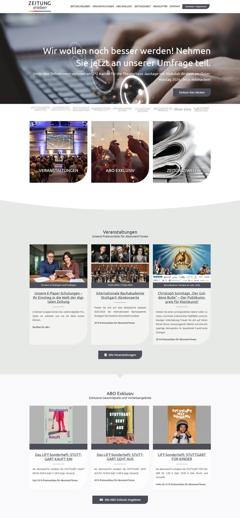 Zeitung-Erleben – Startseite Zeitung-Erleben - Startseite