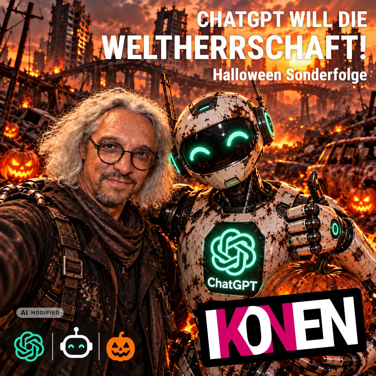 Halloween-Sonderfolge – ChatGPT will die Weltherrschaft! Halloween-Sonderfolge – ChatGPT will die Weltherrschaft!